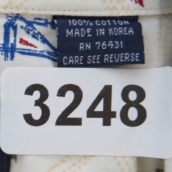 Fanucci* Men's Short‎ Sleeve Button Down Straight Hem Chest Pocket Shirt~ Large - Picture 4 of 10